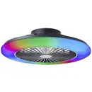 Brilliant G60020/06 Salerno LED-plafondlamp met ventilator LED-module LED vast ingebouwd 40 W Zwart