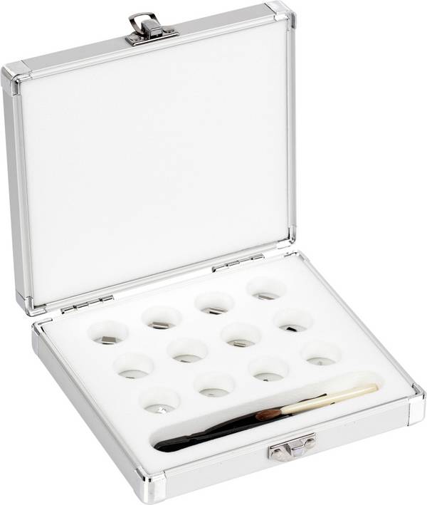 Kern 318-226 Gewichtenset 318-226, OIML-klasse E2, nominale waarde 1 mg - 500 mg, plaatjes, roestvrij staal gepolijst (OIML), in aluminium etui