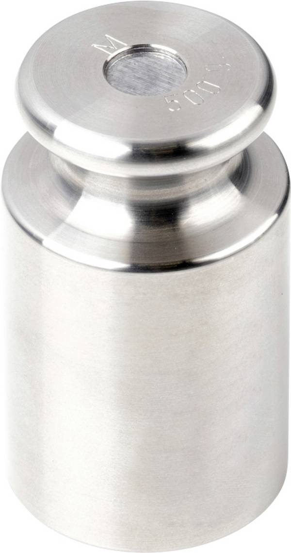 Kern 357-09 Testgewicht 357-09, OIML-klasse M2, nominale waarde 500 g, knop, roestvrij staal fijngedraaid (OIML)