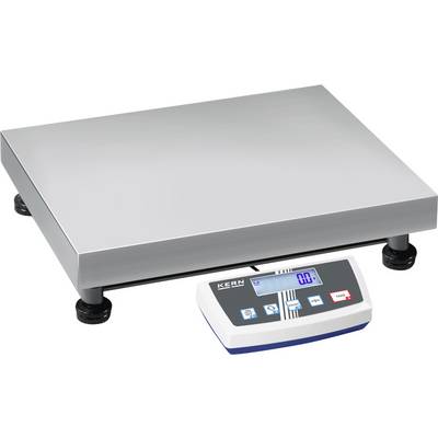 Industriële weegschaal met digitaal display toont '0,0'. Platform van roestvrij staal, geschikt voor nauwkeurig wegen van zware voorwerpen.