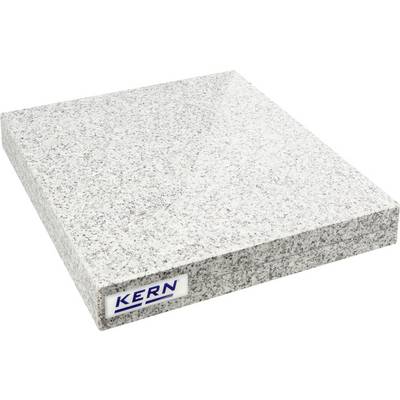 Graniet meetplaat met rechthoekige vorm en de opdruk 'KERN'. Gebruikt voor nauwkeurige metingen in industriële toepassingen.