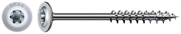 SPAX 0251010801405 R 88193 m.Spitze/T-STAR Houtschroef 8 mm 140 mm T-STAR plus    Staal WIROX 50 stuk(s)