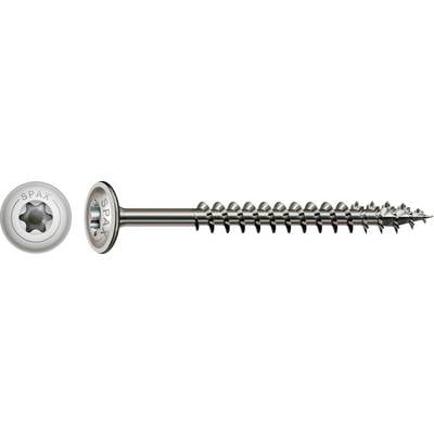 Metalen schroef met zeskantbolkop, geschikt voor houtbevestigingen, gedetailleerde close-up.
