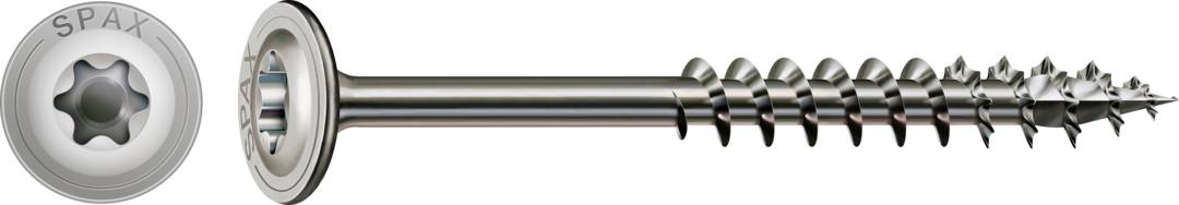 SPAX 0257000801405 R 88193 m.Spitze/T-STAR TG Houtschroef 8 mm 140 mm T-STAR plus RVS A2 50 stuk(s)