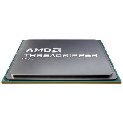 Microchip met de opdruk 'AMD Threadripper Pro', voorstelling van een krachtige processor voor professionele toepassingen.