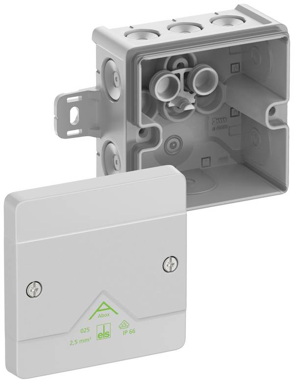 Spelsberg Abox 025 AB-L Aftakkast (l x b x h) 87 x 87 x 52 mm Grijs IP66 1 stuk(s)