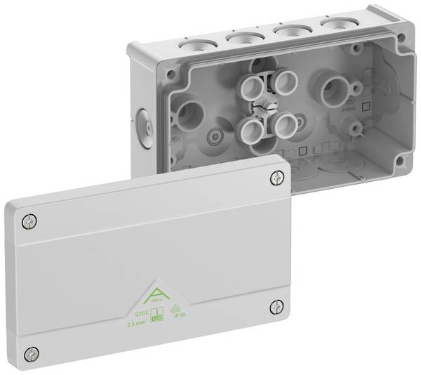 Spelsberg Abox 025/2-L Aftakkast (l x b x h) 87 x 152 x 52 mm Grijs IP66 1 stuk(s)