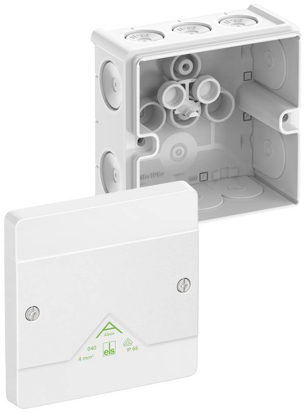 Spelsberg Abox 040-L/w Aftakkast (l x b x h) 102 x 102 x 57 mm Wit IP66 1 stuk(s)