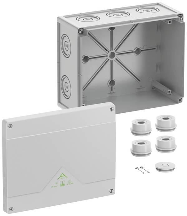 Spelsberg Abox 250-L Aftakkast (l x b x h) 200 x 250 x 120 mm Grijs IP55, IP66 1 stuk(s)