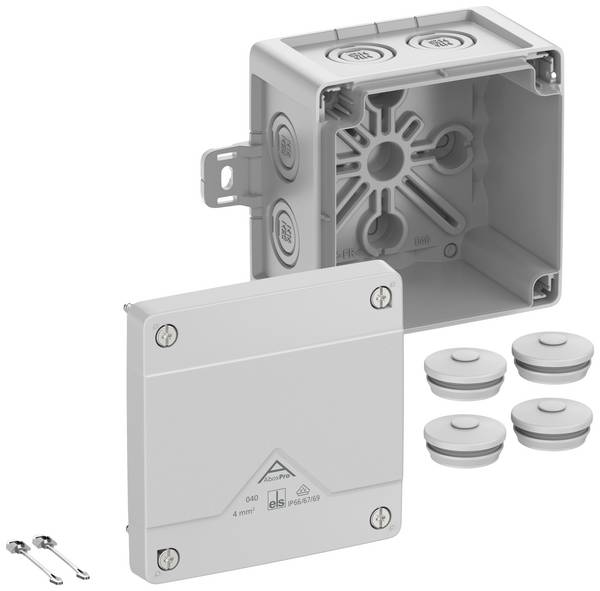 Spelsberg Abox Pro 040 AB-L Aftakkast (l x b x h) 102 x 102 x 70 mm Grijs IP66, IP67, IP69 1 stuk(s)