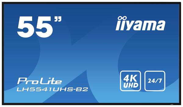 Iiyama ProLite LH5541UHS-B2 Digital Signage display Energielabel: G (A - G) 139 cm 54.6 inch 3840 x 2160 Pixel 24/7