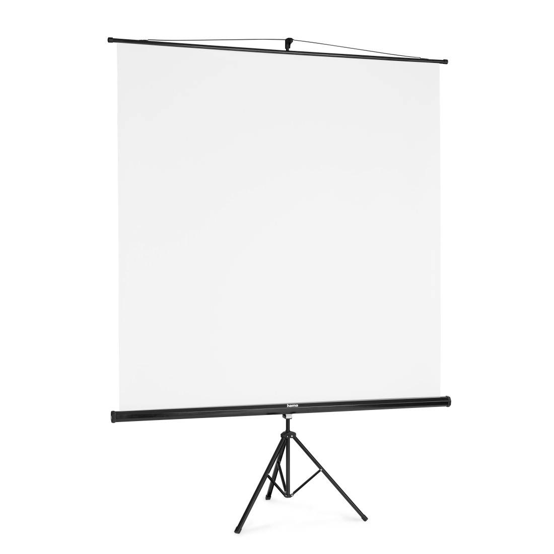 Canvas met zwarte lijst op een driepootstatief, geschikt voor presentaties.