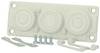 Fibox FMF 3 Kabeldoorvoeringsplaat Met flens Polycarbonaat Grijs-wit (RAL 7035) 1 stuk(s)
