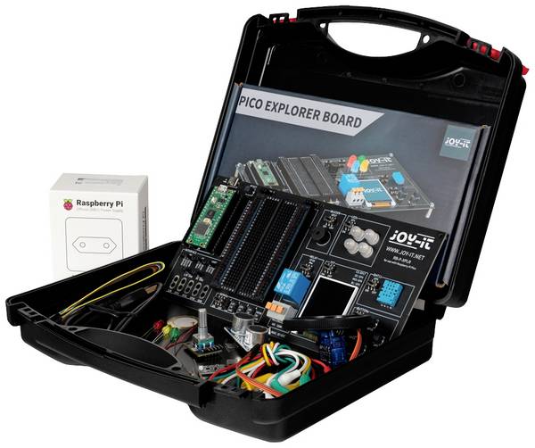 Joy-it RB-P-XPLR-SET Incl. opbergkoffer, Incl. LED's, Incl. netvoeding, Incl. sensoren, Incl. USB-kabel