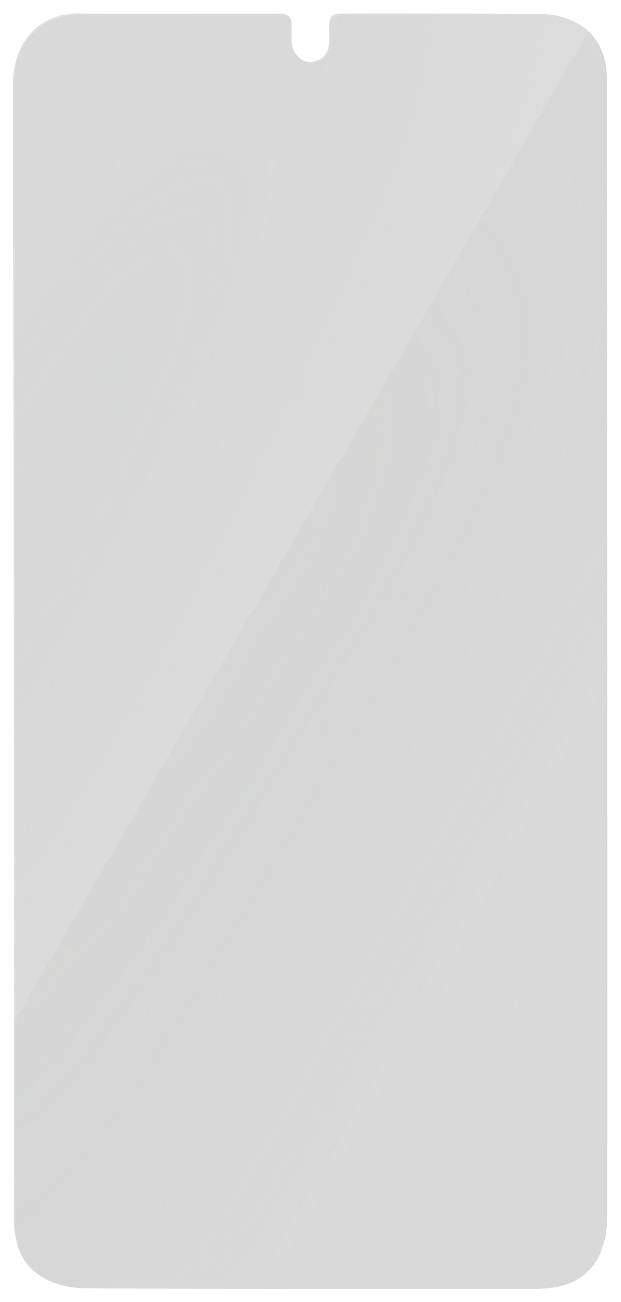 Een wit, leeg smartphonescherm met een smalle rand, geen zichtbare details of applicaties.