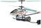 Afstandsbediende helikopter met modelnaam 'Storm One'. Toont dubbele rotorschroef en laadkabel aan de zijkant.