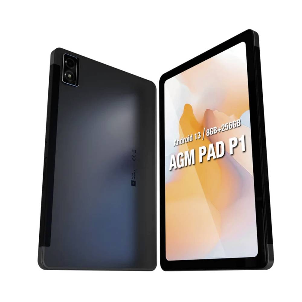AGM P1 PAD 4G Android Robuste Tablet -IP69 - 256GB - 7000mAh - Donkergrijs