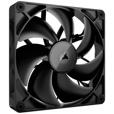 Een zwarte computerventilator met zeven schoepen in de behuizing. Ontworpen voor koeling en luchtcirculatie in computers.