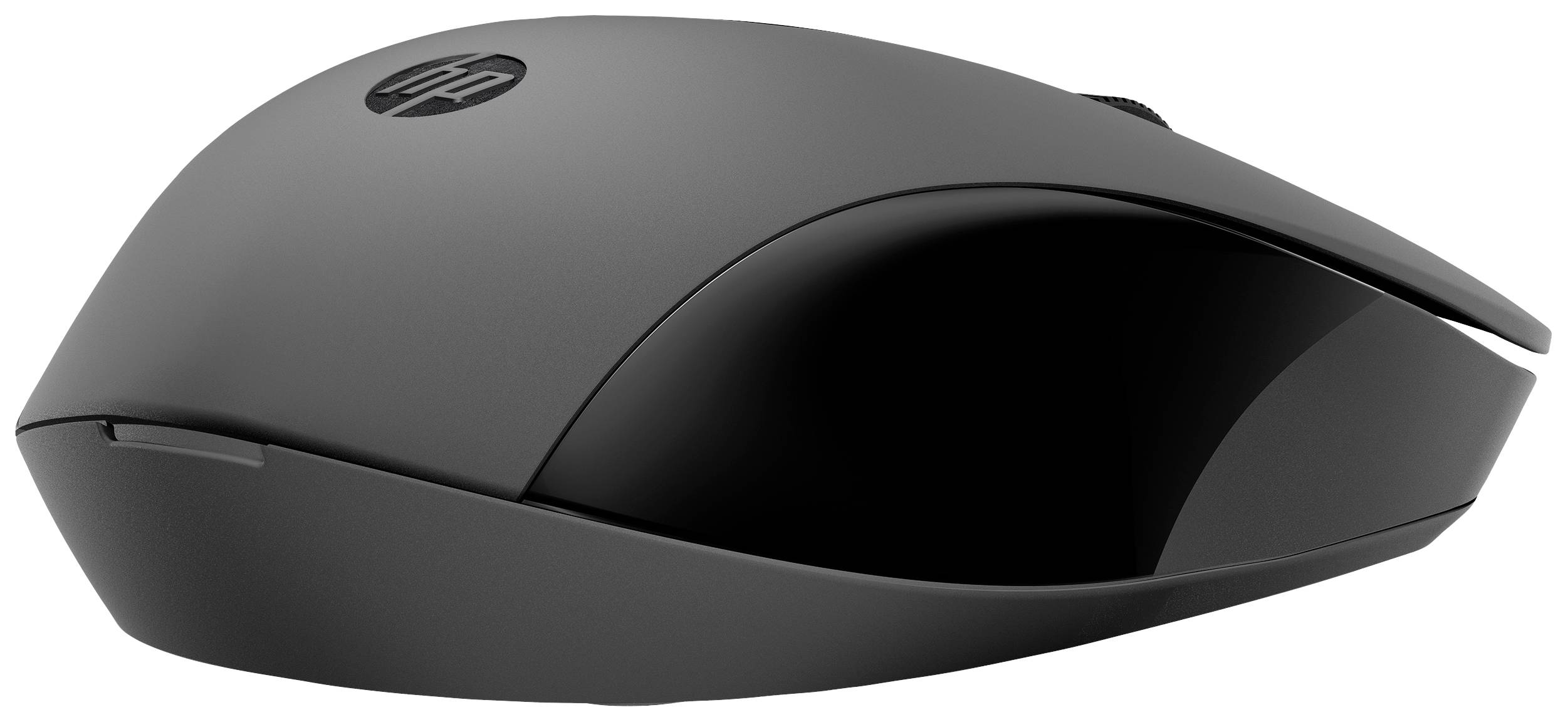 Draadloze, ergonomische, zwarte computermuis met een gladde oppervlakte, ideaal voor efficiënt werken en nauwkeurige besturing.