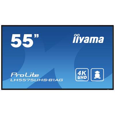 Iiyama ProLite LH5575UHS-B1AG Digital Signage display Energielabel: G (A - G) 139 cm 54.6 inch 3840 x 2160 Pixel 24/7