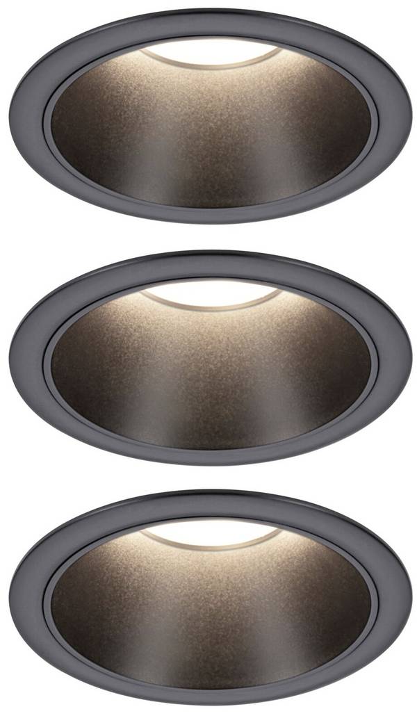 Paulmann 94869 Cole Coin Inbouwlamp   LED  6 W Zwart