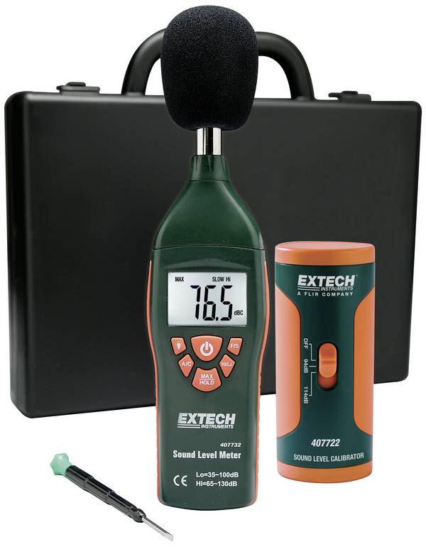 Extech 407732-KIT Decibelmeter 35 - 130 dB