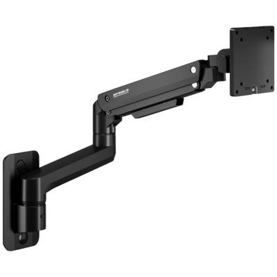 Monitorsteun met beweegbare arm, geschikt voor wandmontage. Ideaal voor flexibele positionering van schermen, ondersteunt verschillende kantel- en zwenkmogelijkheden.