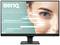 Een monitorscherm toont een gezicht met een open oog aan de linkerkant. Overlaagde digitale interface-elementen creëren een technologische context.