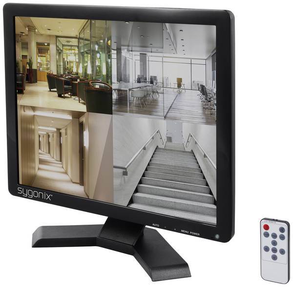 Sygonix SY-6180356 LCD-bewakingsmonitor Energielabel: E (A - G) 43.18 cm 17 inch 1280 x 1024 Pixel Zwart