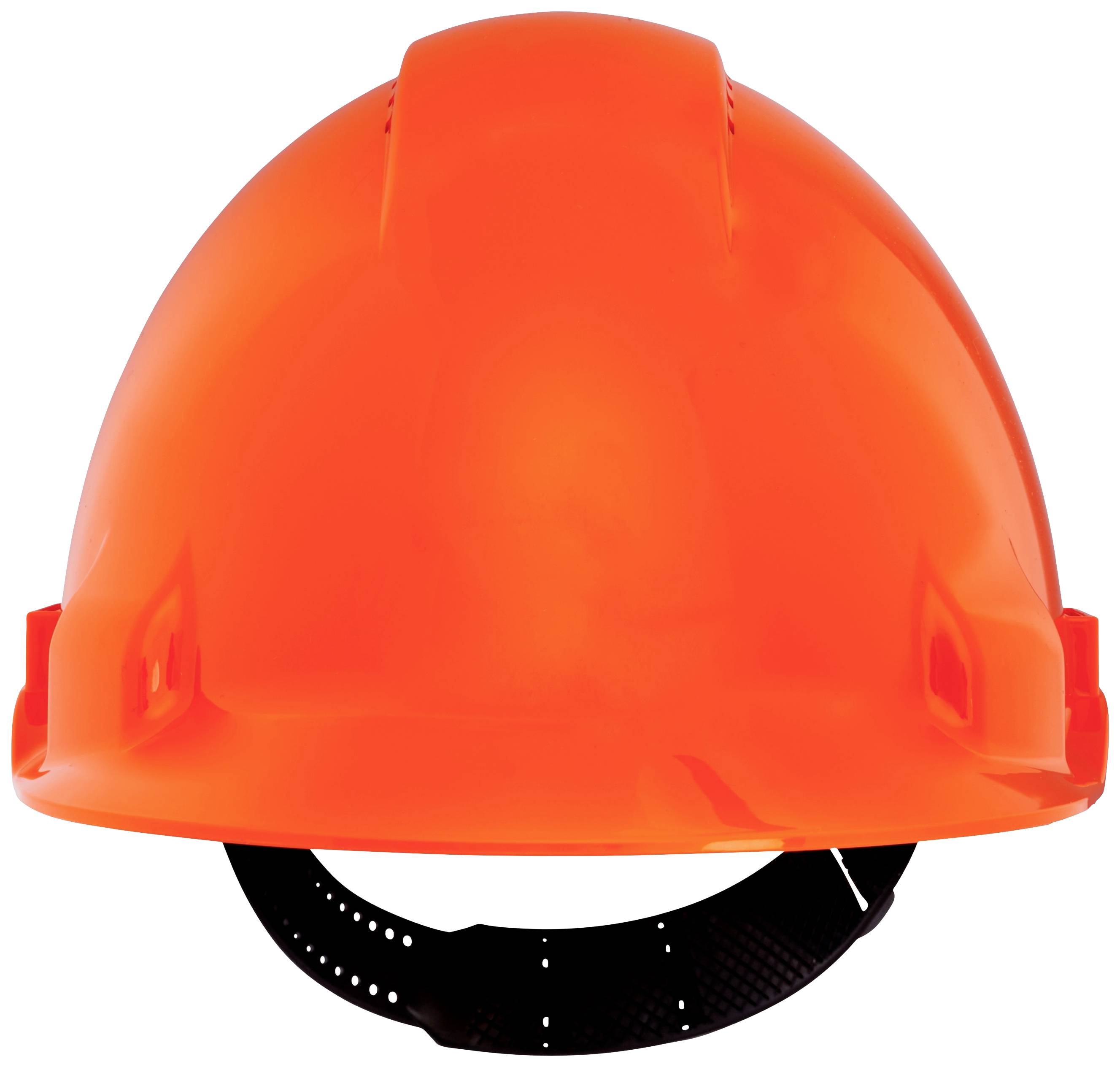 Een oranje bouwhelm die door bouwvakkers wordt gedragen om veiligheid op bouwplaatsen te waarborgen.