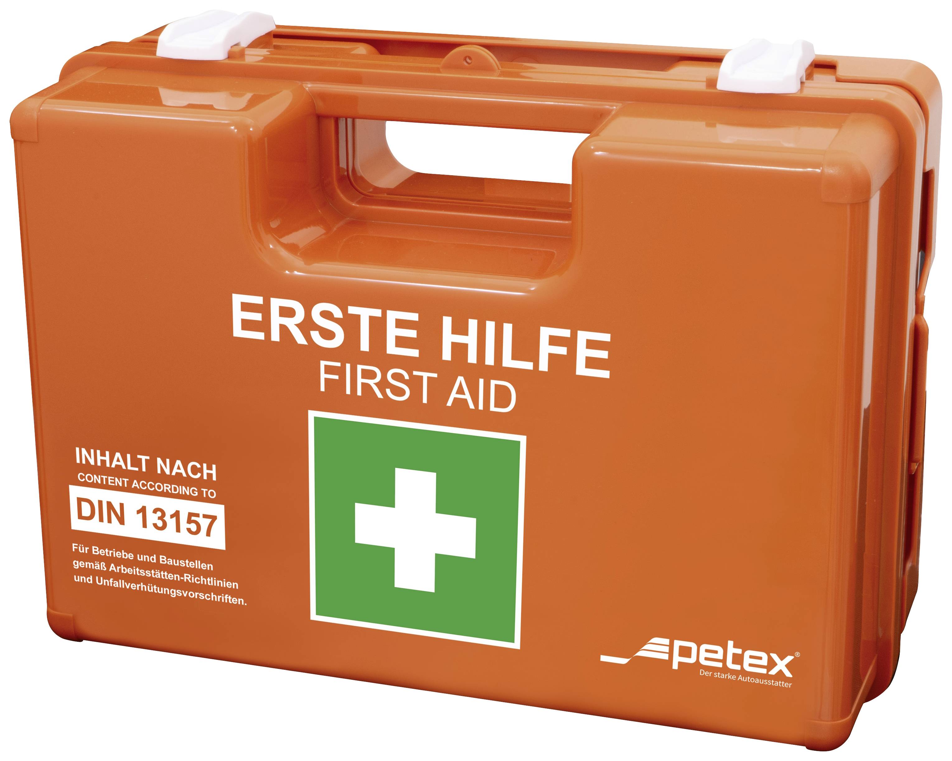 Petex 43924135 EHBO-koffer DIN 13157 280 x 115 x 200 Oranje