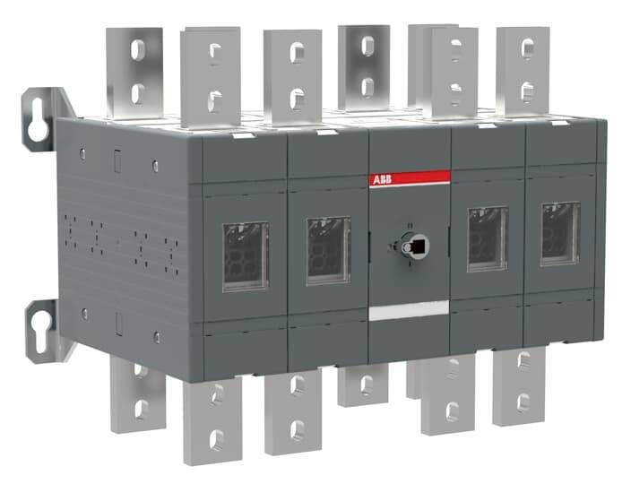 ABB OT1600E22C Omkeerschakelaar 1600 A 1000 V Zwart 1 stuk(s) Piece