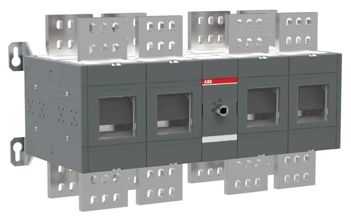 ABB OT2500E22C Omkeerschakelaar 2500 A 1000 V Zwart 1 stuk(s)