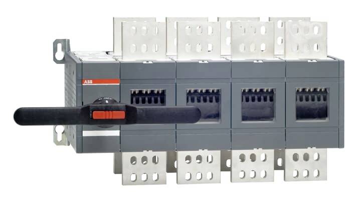 ABB OT2500E04CP Omkeerschakelaar 2500 A 1000 V Zwart 1 stuk(s) Single