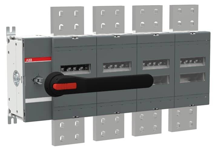 ABB OT3200E04P Lastscheidingsschakelaar 1000 V Zwart 1 stuk(s) Piece