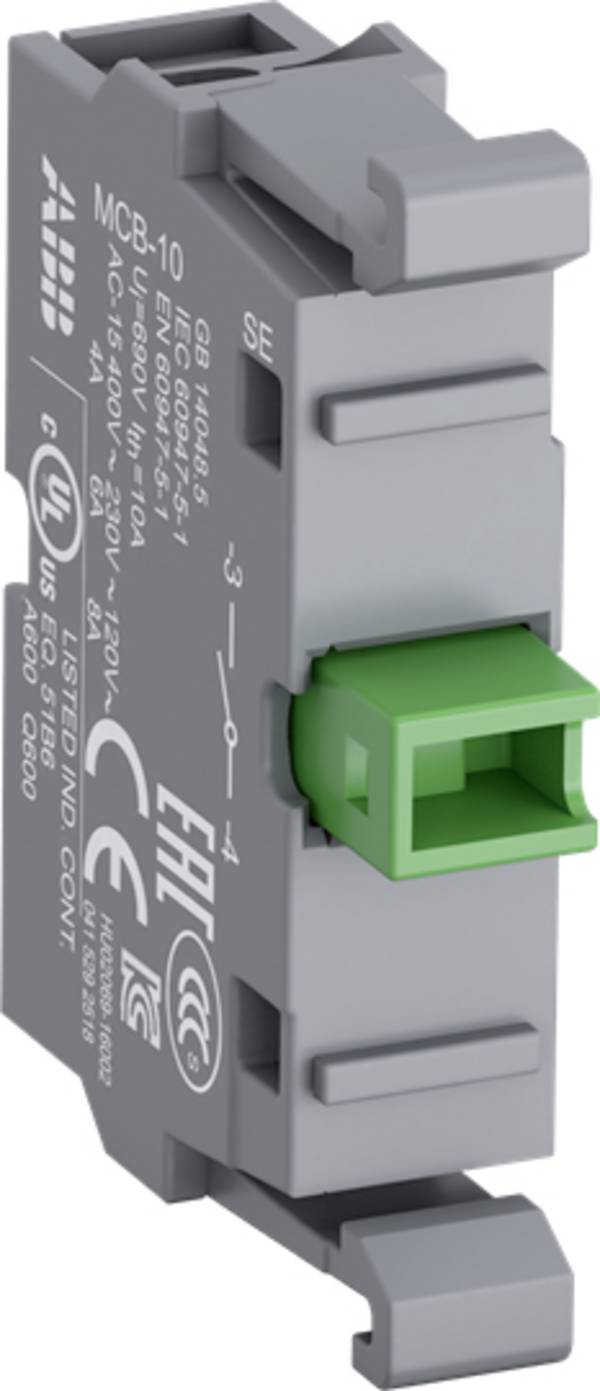 ABB MCB-10 1SFA611610R1001 Contactblok Vergrendelbaar NOT-AUS 1 stuk(s) Piece