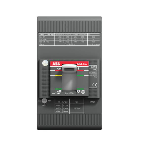ABB XT1N 160 TMD 80-80 Vermogensschakelaar 1 stuk(s) Instelbereik (stroomsterkte): 800 A (max) Schakelspanning (max.): 220 V/AC, 690 V/AC