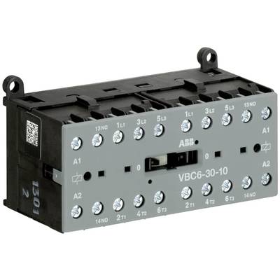 Elektrische magneetschakelaar van ABB, model VBC6-30-10, met meerdere aansluitklemmen voor stuur- en vermogensschakelingen.