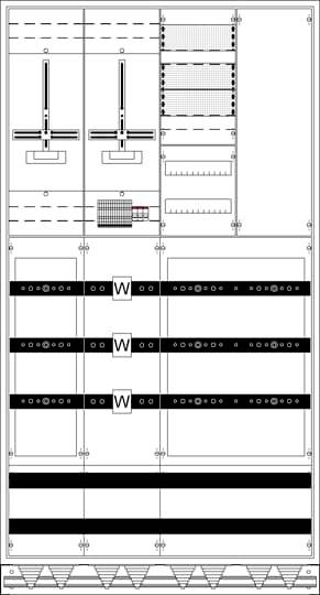 Striebel & John WX42K1L Schakelkast 400 x 1050 x 1950 x 400 Staal 1 stuk(s)