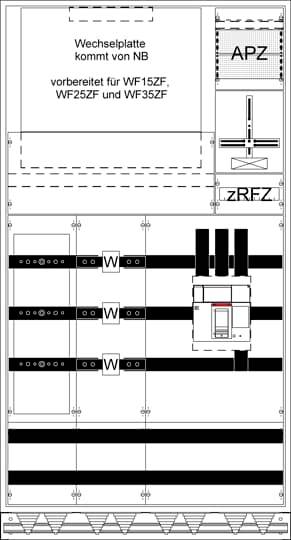 Striebel & John WX42K4S Schakelkast 400 x 1050 x 1950 x 400 Staal 1 stuk(s)
