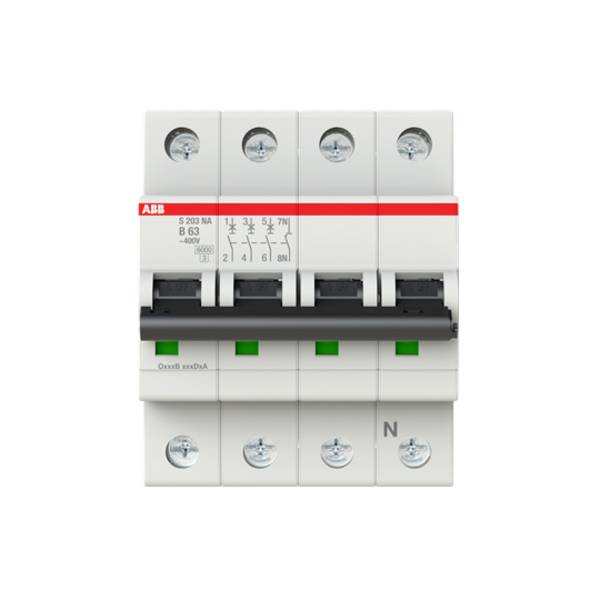ABB 2CDS253103R0635 S203-B63NA Zekeringautomaat 63 A 400 V