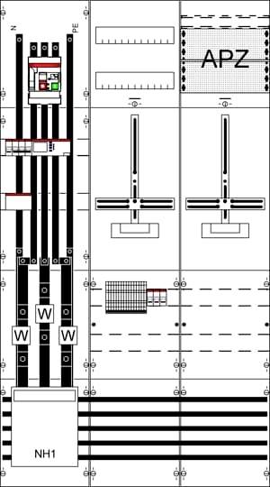 Striebel & John 2CPX056023R9999 WF39EW12 Meet- en transformatorpaneel Aantal rijen: 0 Inhoud: 1 stuk(s)