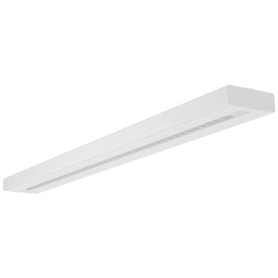 Een rechthoekig, wit LED-lichtpaneel voor plafondmontage, geschikt voor gelijkmatige verlichting van binnenruimtes.