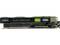 'NVIDIA GeForce RTX graphics card, side view. Cooling fins and green accent lighting are visible.'