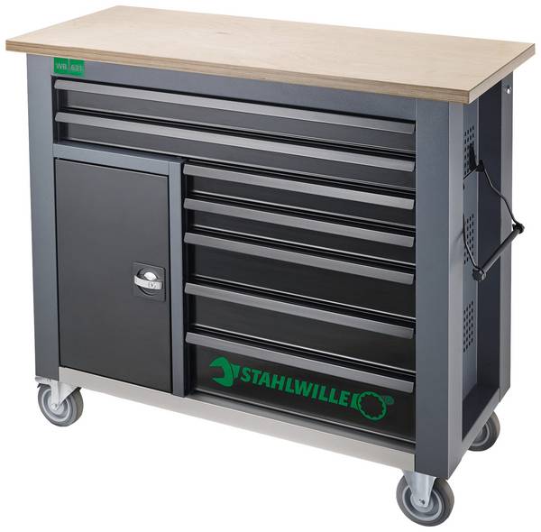Stahlwille 85010621 Werkbank (b x h x d) 1150 x 1045 x 500 mm Antraciet, Zwart