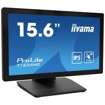 Iiyama ProLite T1634MC-B1S Touchscreen monitor Energielabel: E (A - G) 39.6 cm (15.6 inch) 1920 x 1080 Pixel 16:9 25 ms