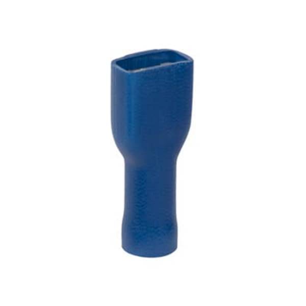 ABB 7TCA301310R0060 Platte stekker (female) Insteekbreedte: 4.8 mm Insteekdikte: 0.5 mm Volledig geïsoleerd Blauw 1 stuk(s)