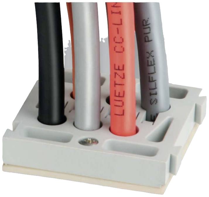 Lütze 600347 Wartel Geïntegreerde trekontlasting PA 6.6 Grijs 5 stuk(s)