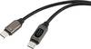 Renkforce RF-6249498 USB-kabel USB 2.0 USB-C stekker, USB-C stekker 2.00 m Zilver (metallic)