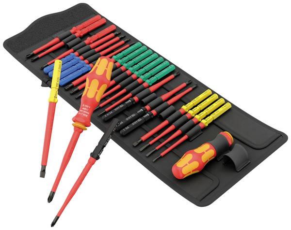 Wera 05006617001 Bitschroevendraaier VDE 26-delig Kruiskop Phillips, Kruiskop Pozidriv, Torx, Inbus, Plat